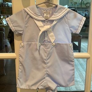 Petit ami sailor button on short set